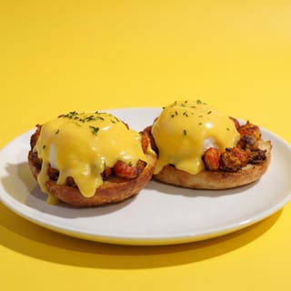 Crawfish Eggs Bendict